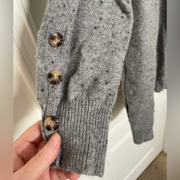 Time and Tru long sleeve cowl neck long tunic sweater dress XXLarge heather grey - Picture 4 of 8